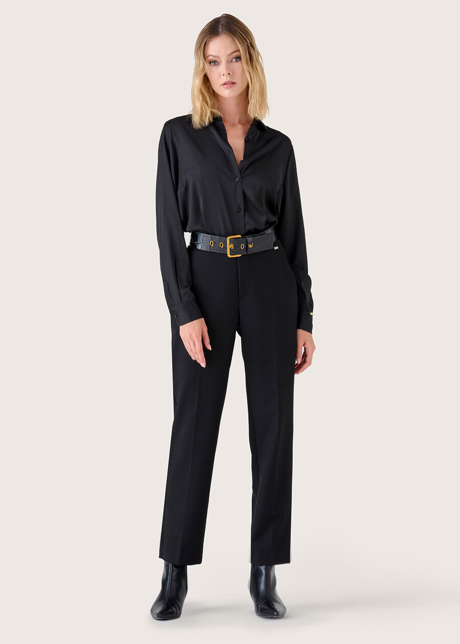 Pantalone Alice in tessuto tecnico NERO BLACKBEIGE GESSOBLU Donna , immagine n. 3