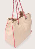 Biping eco-leather shopping bag BEIGE NARCISOVERDE ARGILLA Woman image number 2