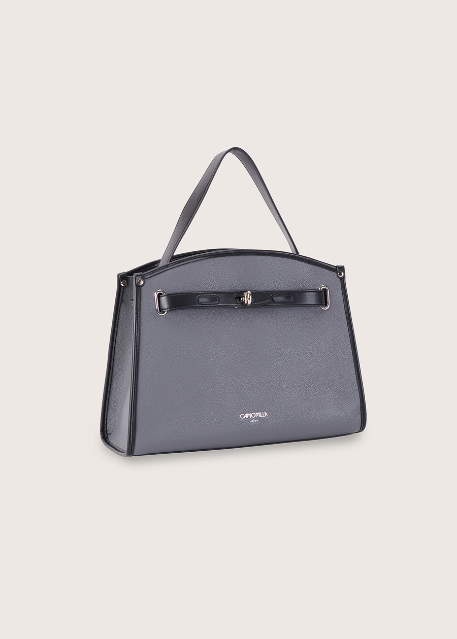 Brigida bicolour bag BLU GRAFITEMARRONE TIERRA Woman , image number 2