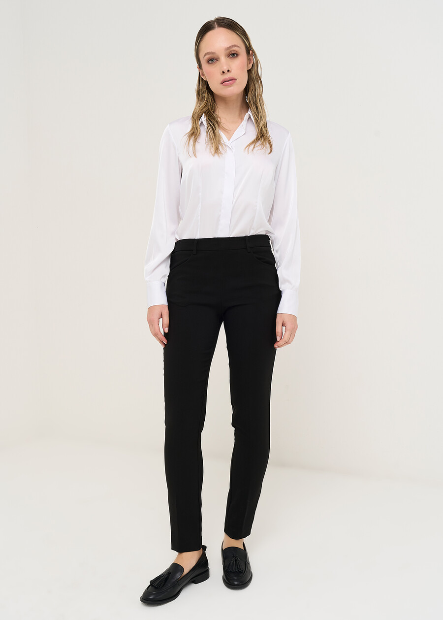 Pantaloni Scarlett skinny tessuto tecnico NERO BLACK Donna , immagine n. 1