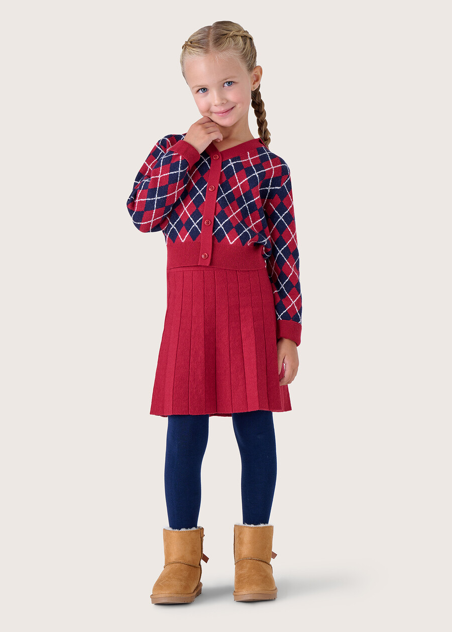 Gery knitted skirt for girls ROSSO CARPET Woman , image number 1