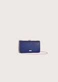 Bell fabric clutch bag with crystals  Woman image number 3