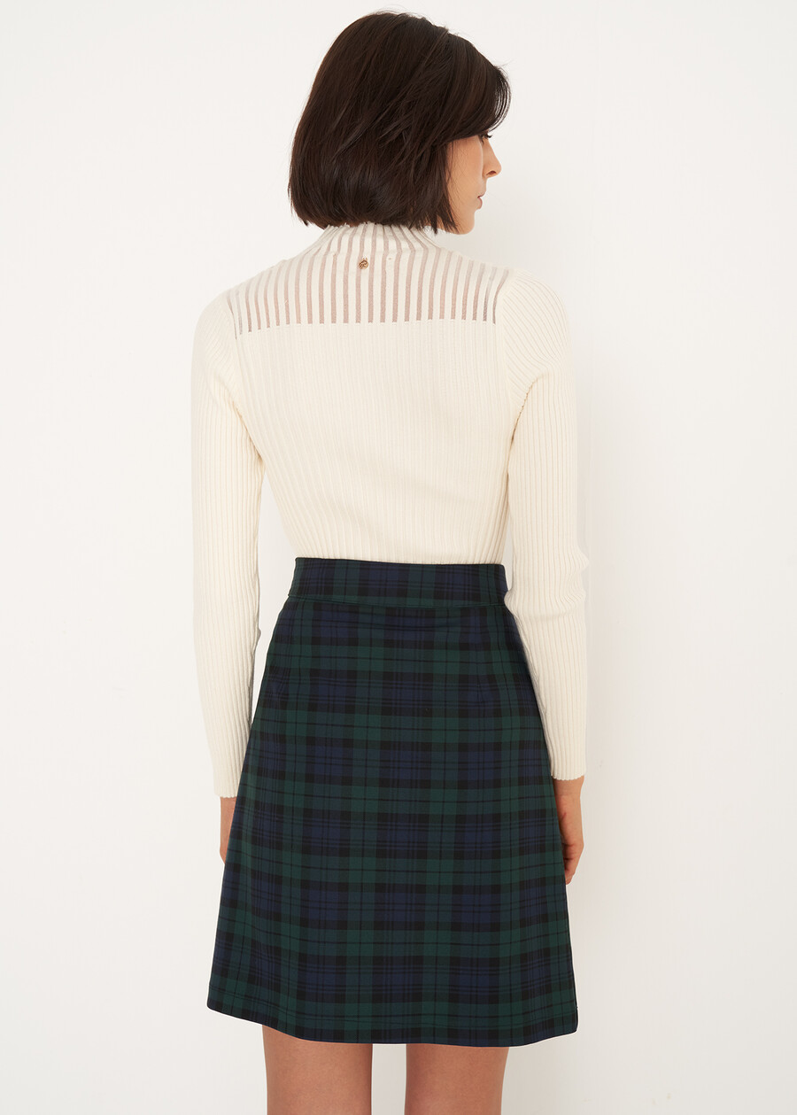 Matilde ribbed turtleneck sweater ROSSOBEIGE LATTE Woman , image number 3