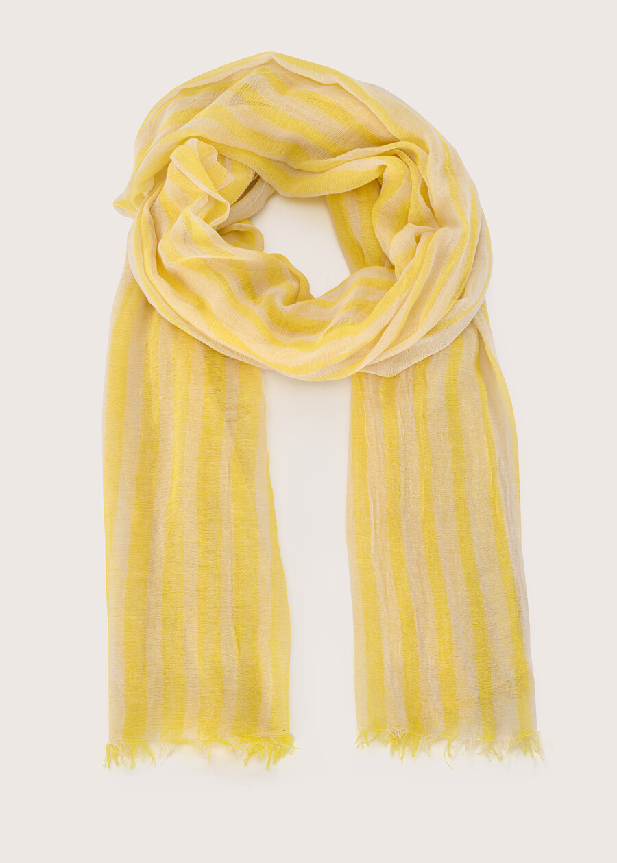 Sophia cotton and viscose scarf ROSA LOTUSGIALLO MIMOSA Woman , image number 2