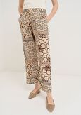 Pendy light patterned capris BLU AVIONBEIGE Woman image number 2