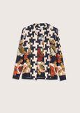 Siria houndstooth jersey BEIGE LANA Woman image number 4