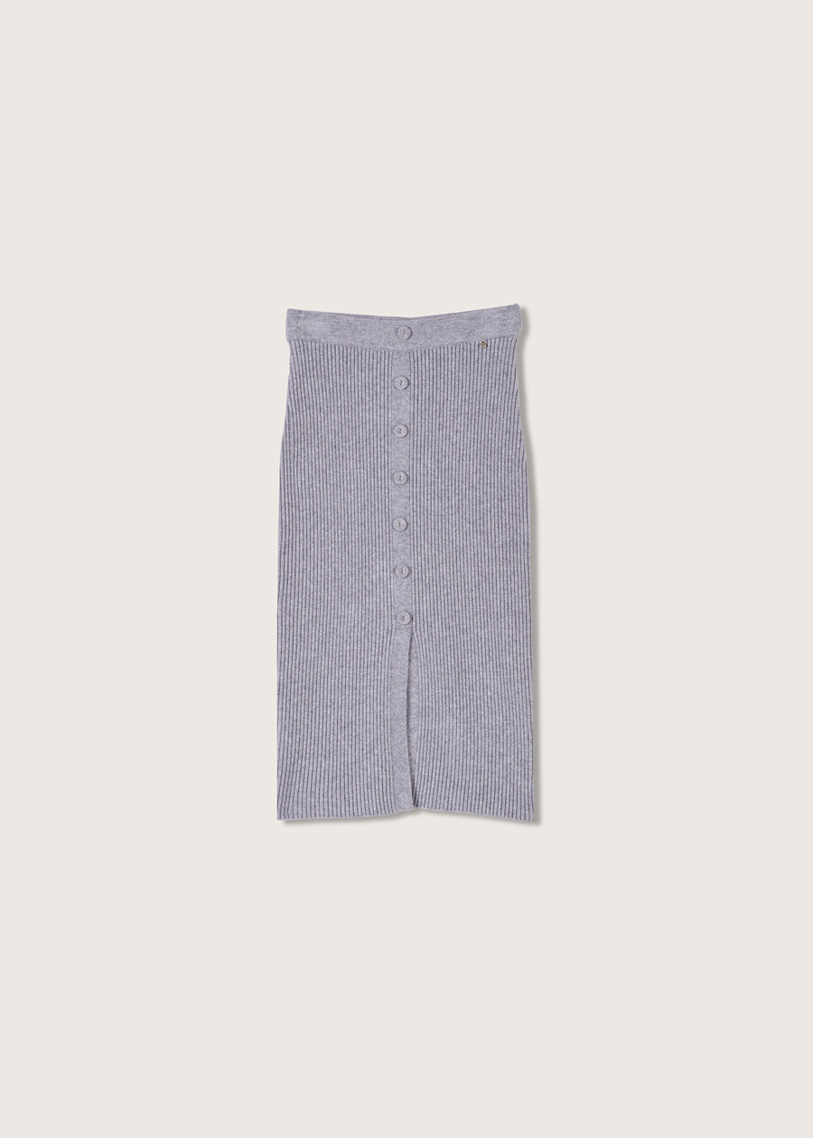 Gonna a tubo Ginger in maglia GRIGIO MEDIUM GREYBLUE COLONIAL Donna , immagine n. 5