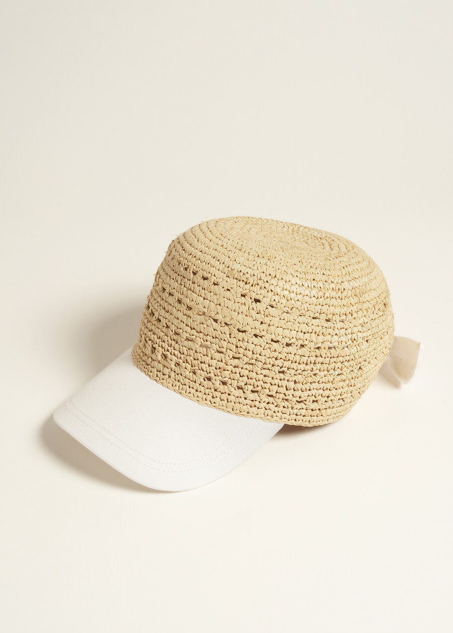Cappello Carl in rafia intrecciata BEIGE Donna , immagine n. 2