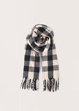 Sirya check pattern scarf  Woman image number 1