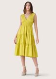 Asia 100% cotton dress VERDE LIME Woman image number 1