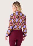 Costant satin shirt ROSSO SYRAH Woman image number 3