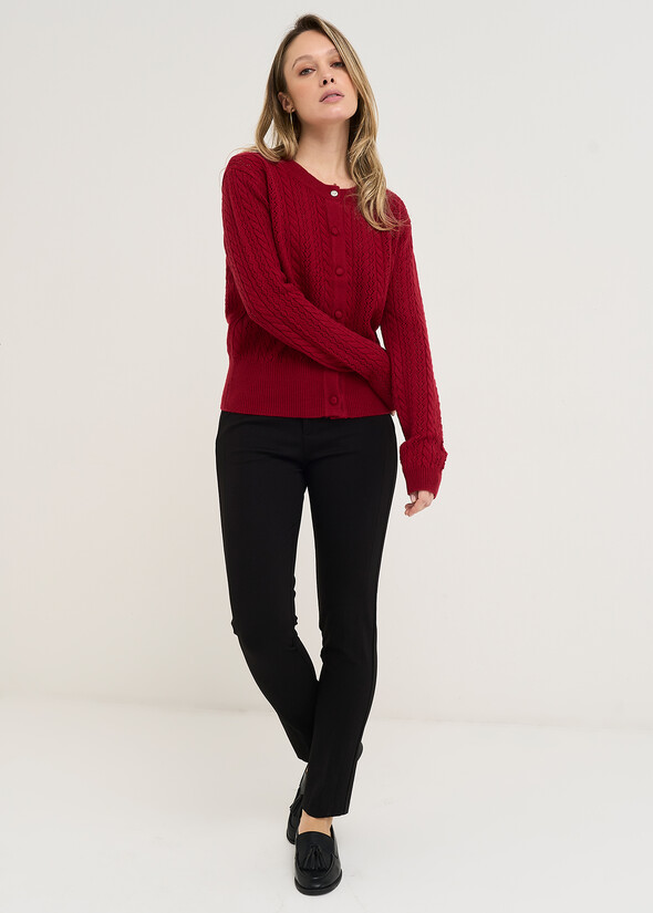 Pantalone Kate Runner in punto Milano NERO BLACK Donna null