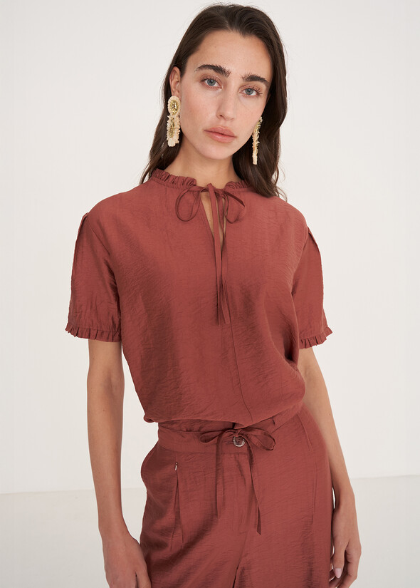 Blusa Babus in viscosa
 MARRONE Donna null
