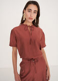 Blusa Babus in viscosa MARRONEBLU OTTANIO Donna immagine n. 1