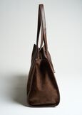 Shopping bag Baika in eco camoscio MARRONE Donna immagine n. 4