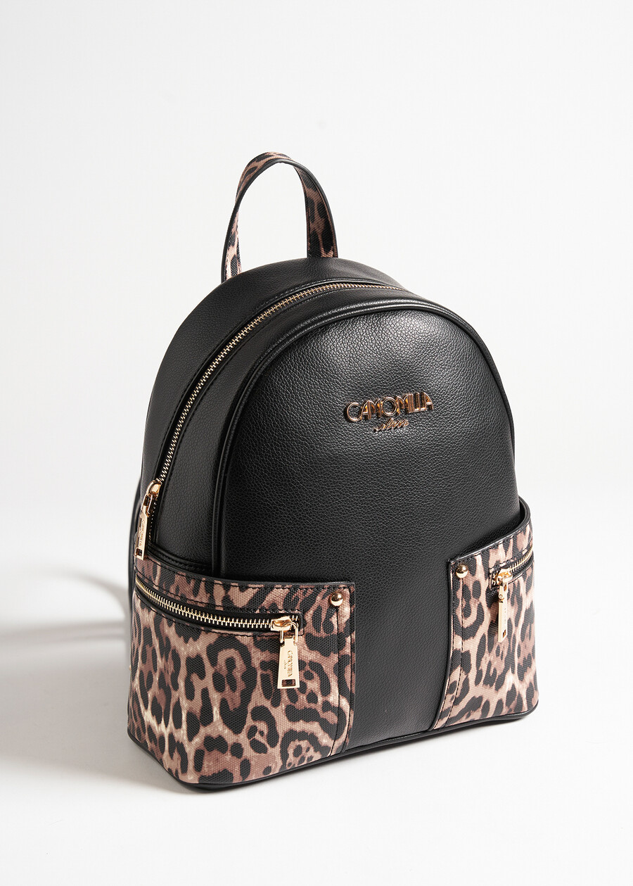 Zaino Betta stampa leopardata NERO BLACK Donna , immagine n. 2