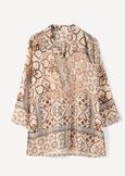 Blusa Bly stampata con ricami BLU AVIONBEIGE Donna immagine n. 5