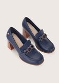 Sax eco-leather moccasin BLUE OLTREMARE  Woman image number 1