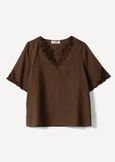 Barbi T-shirt with embroidery MARRONE Woman image number 4