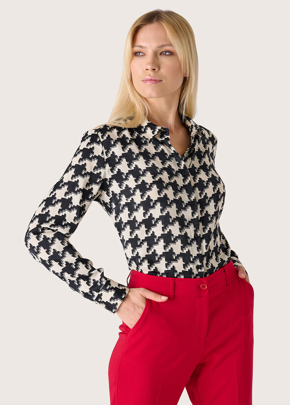Camicia Alessia in pied de coque NERO Donna null