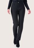 Pantalone Kate in tessuto screp NERO BLACKROSSO SYRAH Donna immagine n. 2