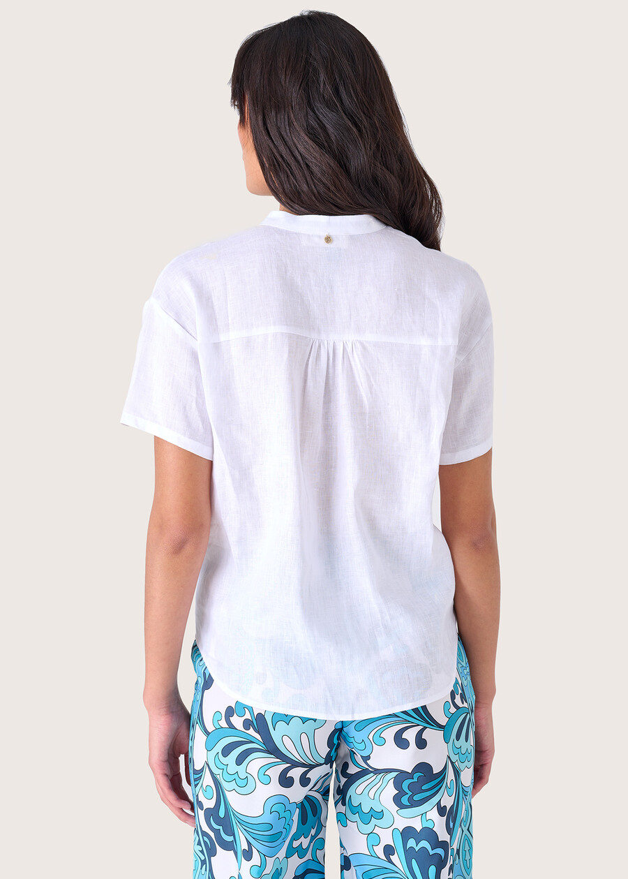 Camicia Cleope 100% lino BIANCO Donna , immagine n. 3