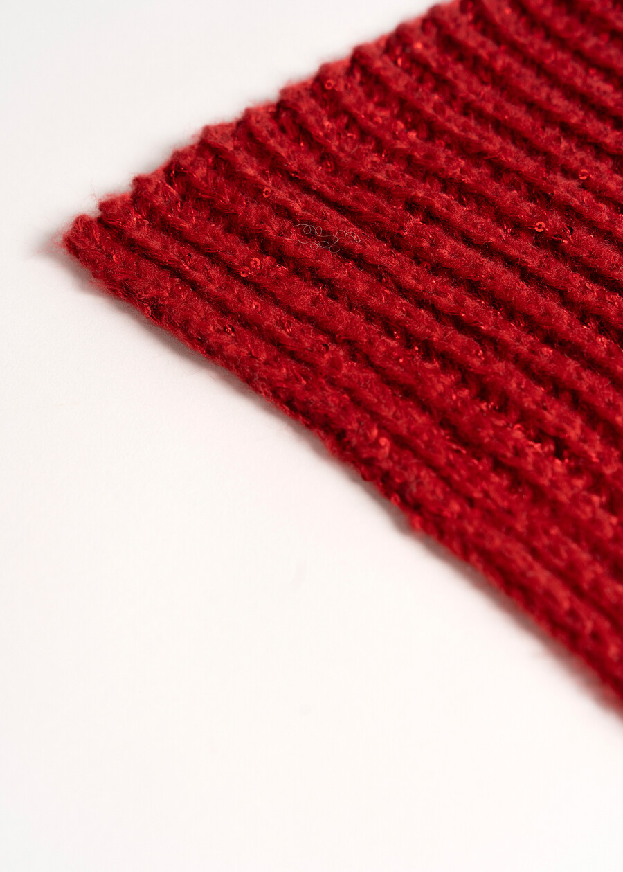 Sciarpa Sharon con paillettes ROSSOGRIGIO PERLA Donna , immagine n. 3