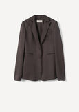 Giulia Linen And Viscose Blazer MARRONE JAVAARANCIO CAROTENE Woman image number 6