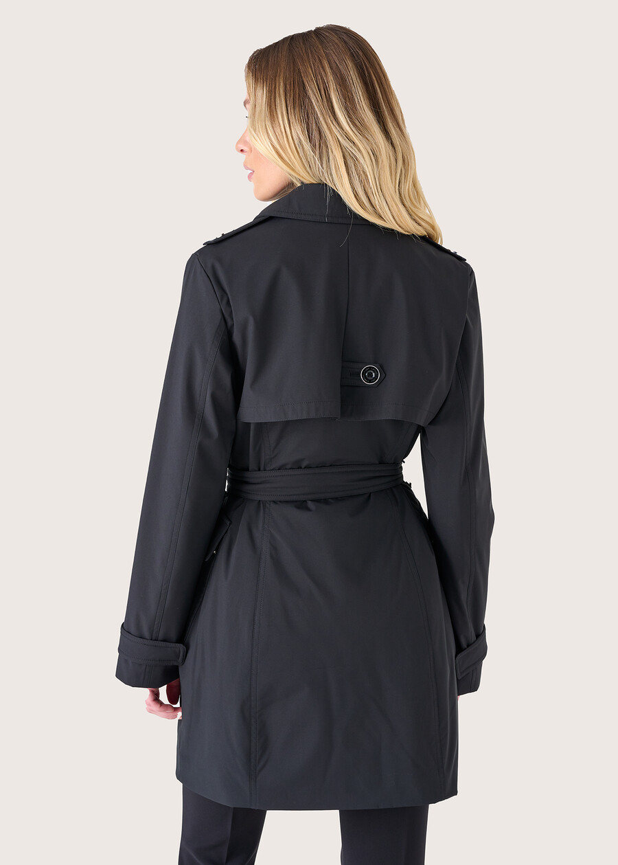 Taira double-breasted trench coat NERO BLACK Woman , image number 4