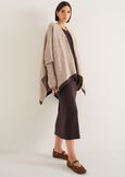 Mantella Melanie con bordo a contrasto GRIGIO MEDIUM GREYBEIGE TAUPE Donna immagine n. 5