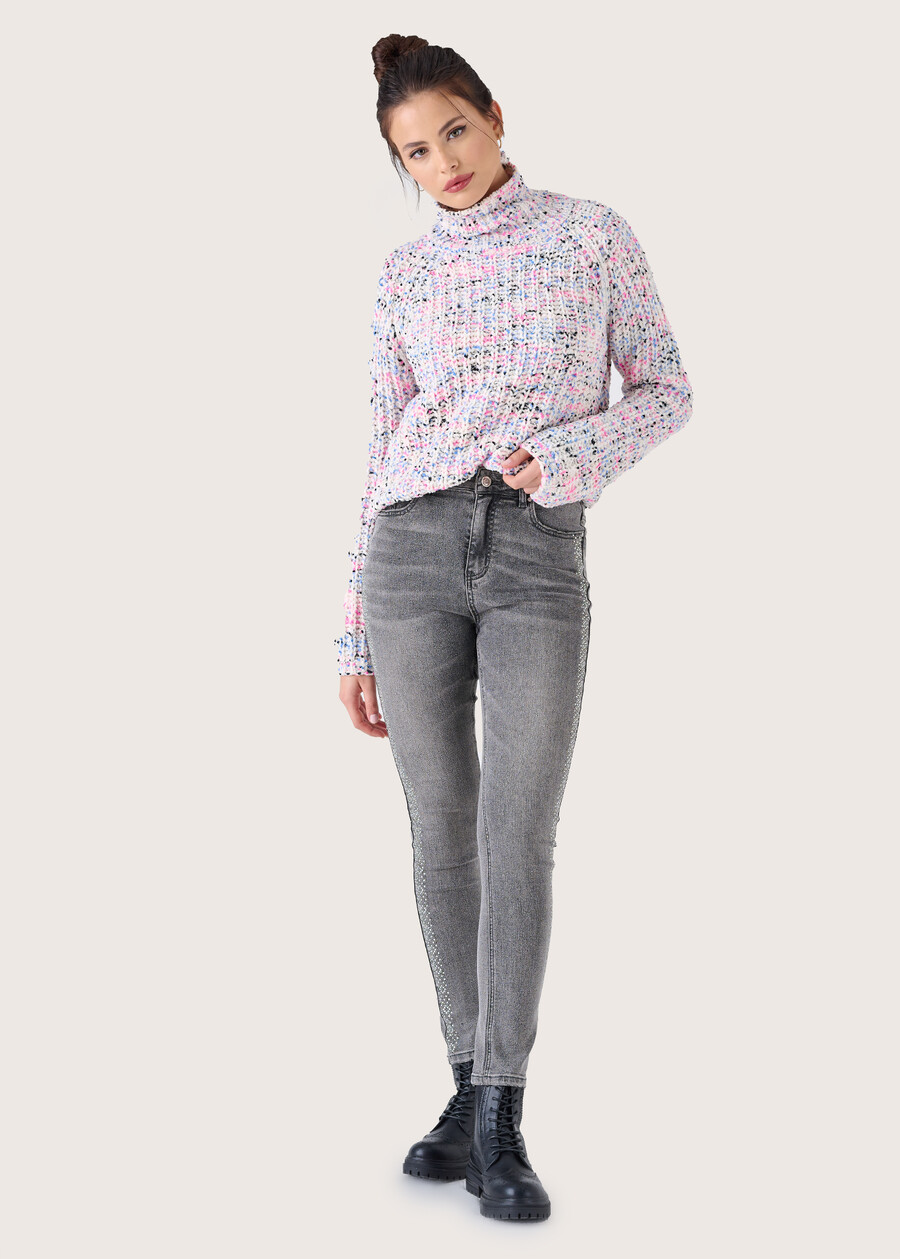 Pantalone Daniel in denim di cotone GREY DENIM Donna , immagine n. 1