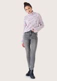 Pantalone Daniel in denim di cotone GREY DENIM Donna immagine n. 1