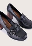 Mocassino Sax con tacco NERO BLACK Donna immagine n. 2