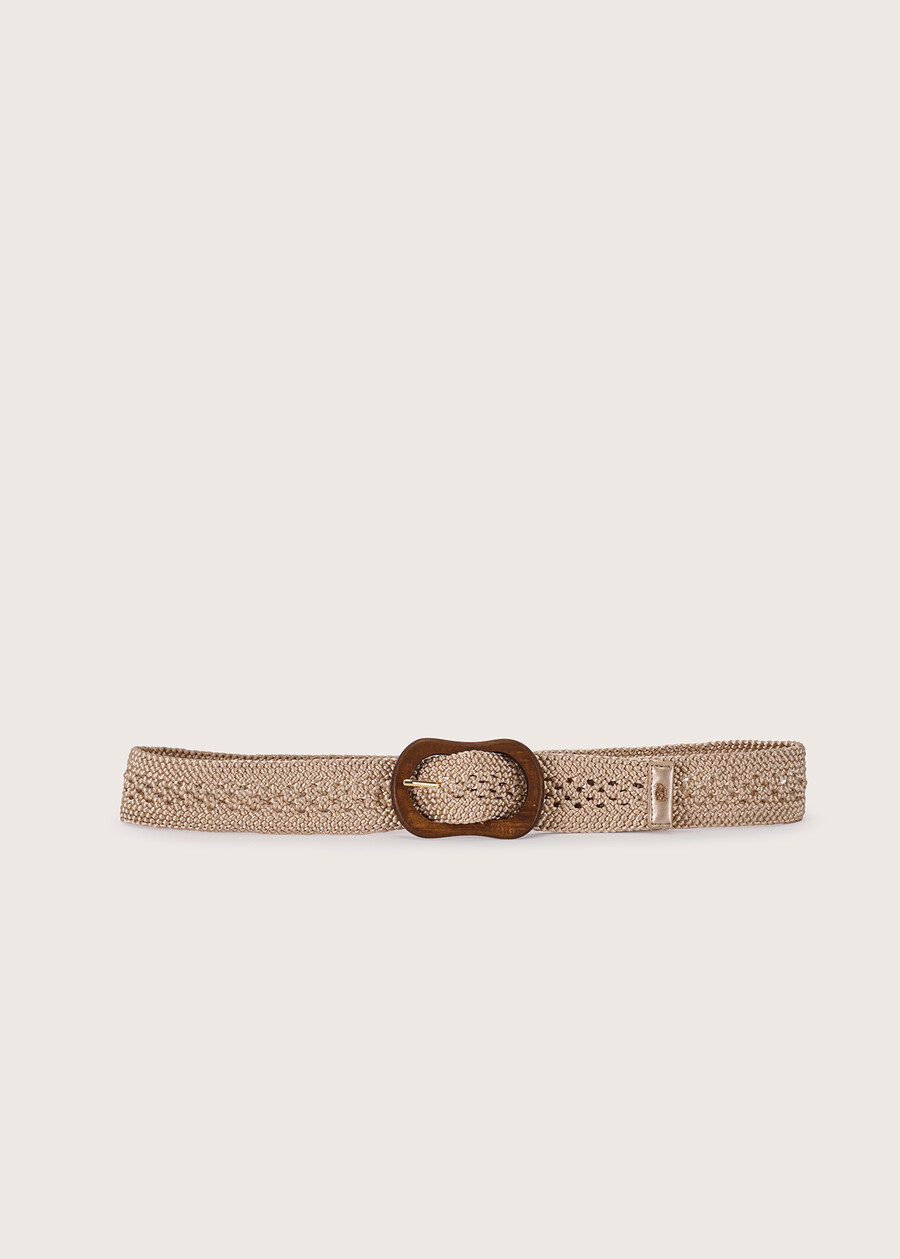 Chimera woven fabric belt GOLD Woman , image number 2
