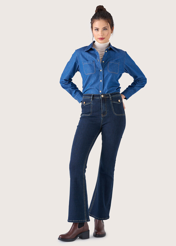 Pantalone Cindy in denim DENIM Donna null