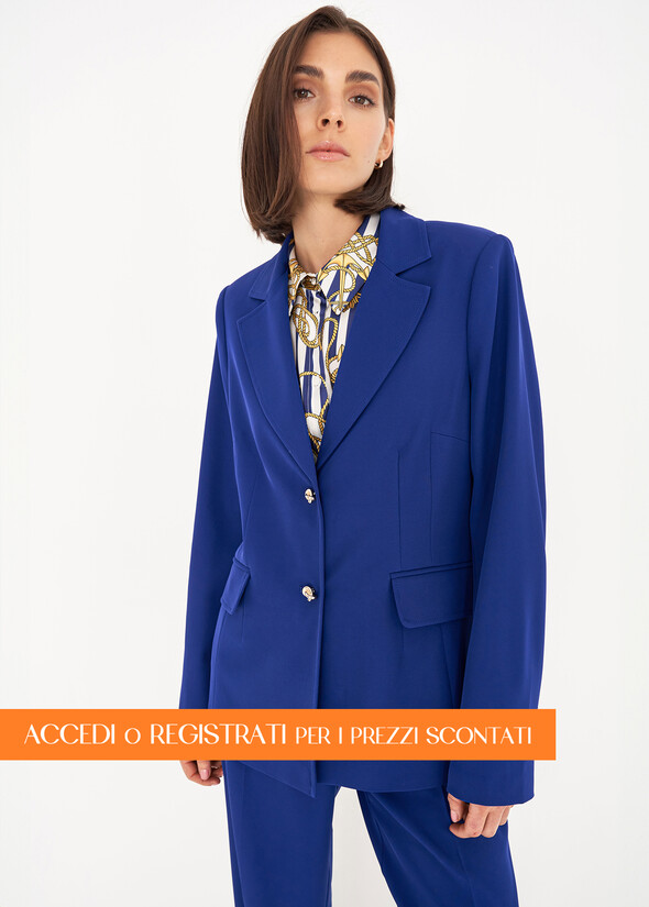 Giacca monopetto Grazia BLU ELETTRICO Donna null