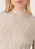 Michelle high neck jersey BEIGE LANA Woman image number 2