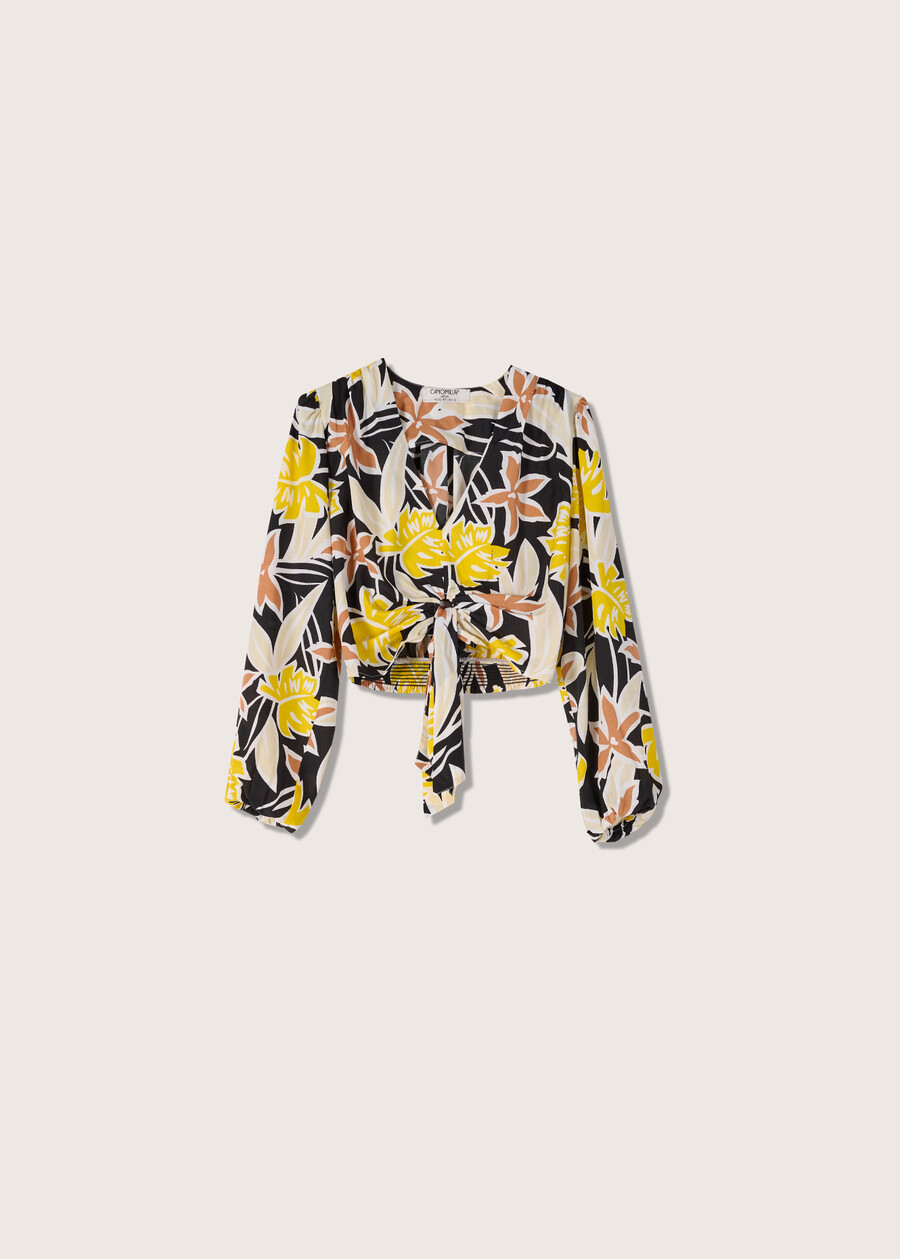 Blusa corta Cassia NERO Donna , immagine n. 5