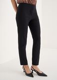 Scarlett bengaline trousers MARRONENERO BLACK Woman image number 3