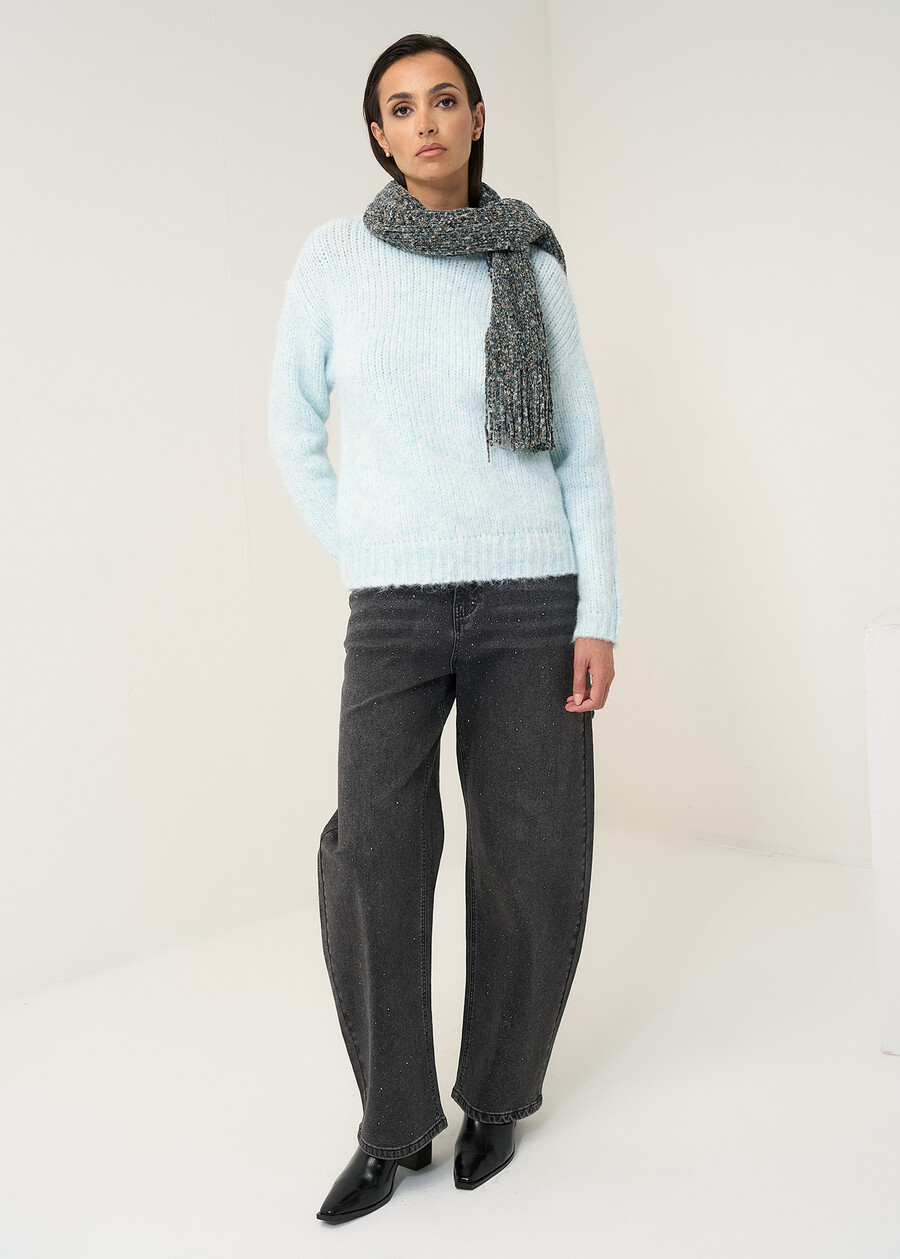 Maglia Marilu girocollo melange AZZURO AZZURRO Donna , immagine n. 4