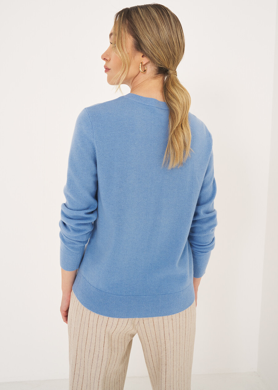 Monaco crew-neck sweater CELESTE FIORDALISOROSA Woman , image number 3