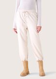 Pantalone Panama in ecopelle BEIGE GESSO Donna immagine n. 2
