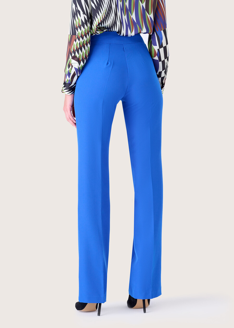 Vicrtoria technical fabric trousers BLU ELETTRICO Woman , image number 4