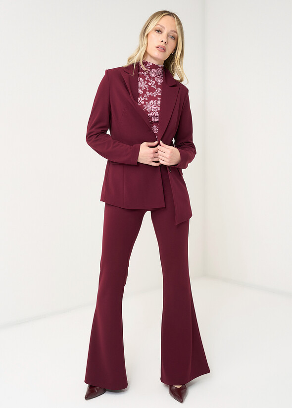 Victoria flared trousers ROSSO BORDEAUX Woman null