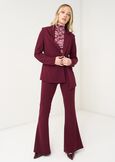Victoria flared trousers ROSSO BORDEAUXVERDE GARDENMARRONENERO Woman image number 1