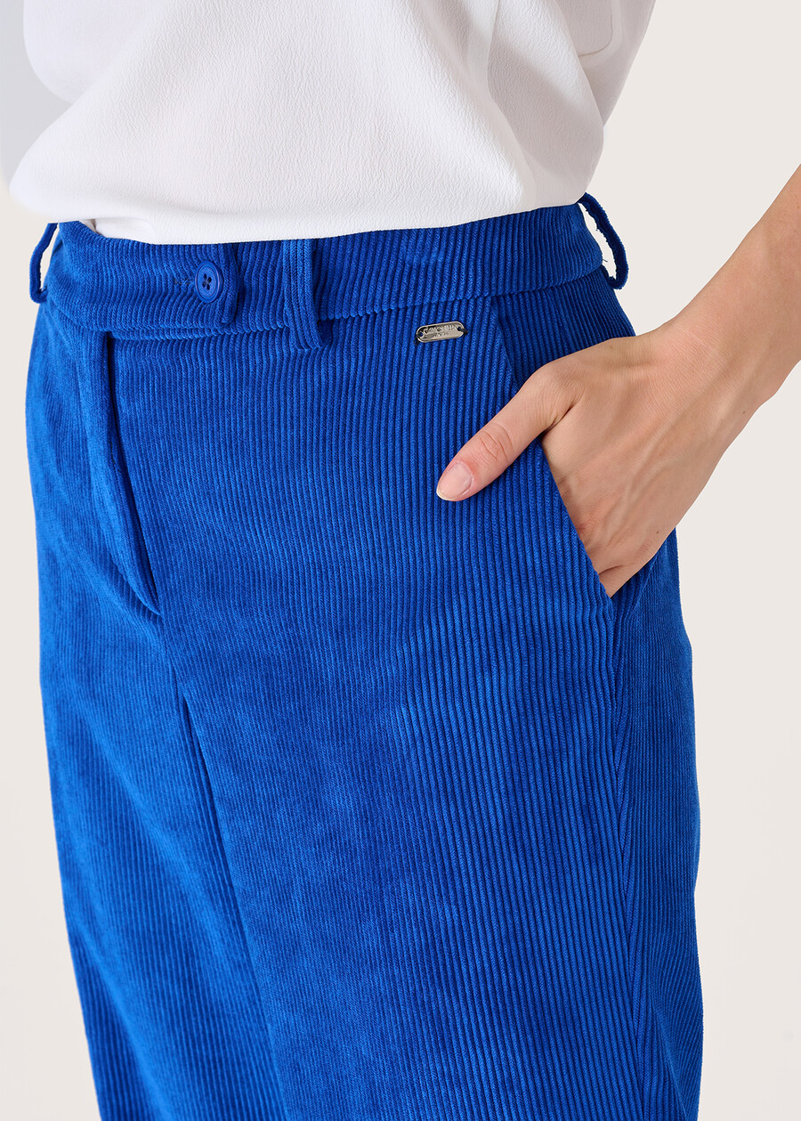 Pantalone a palazzo Giorgia BLU COBALTO Donna , immagine n. 3
