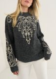 Maglia Mamy con motivo ricamato GRIGIO GREY Donna immagine n. 2