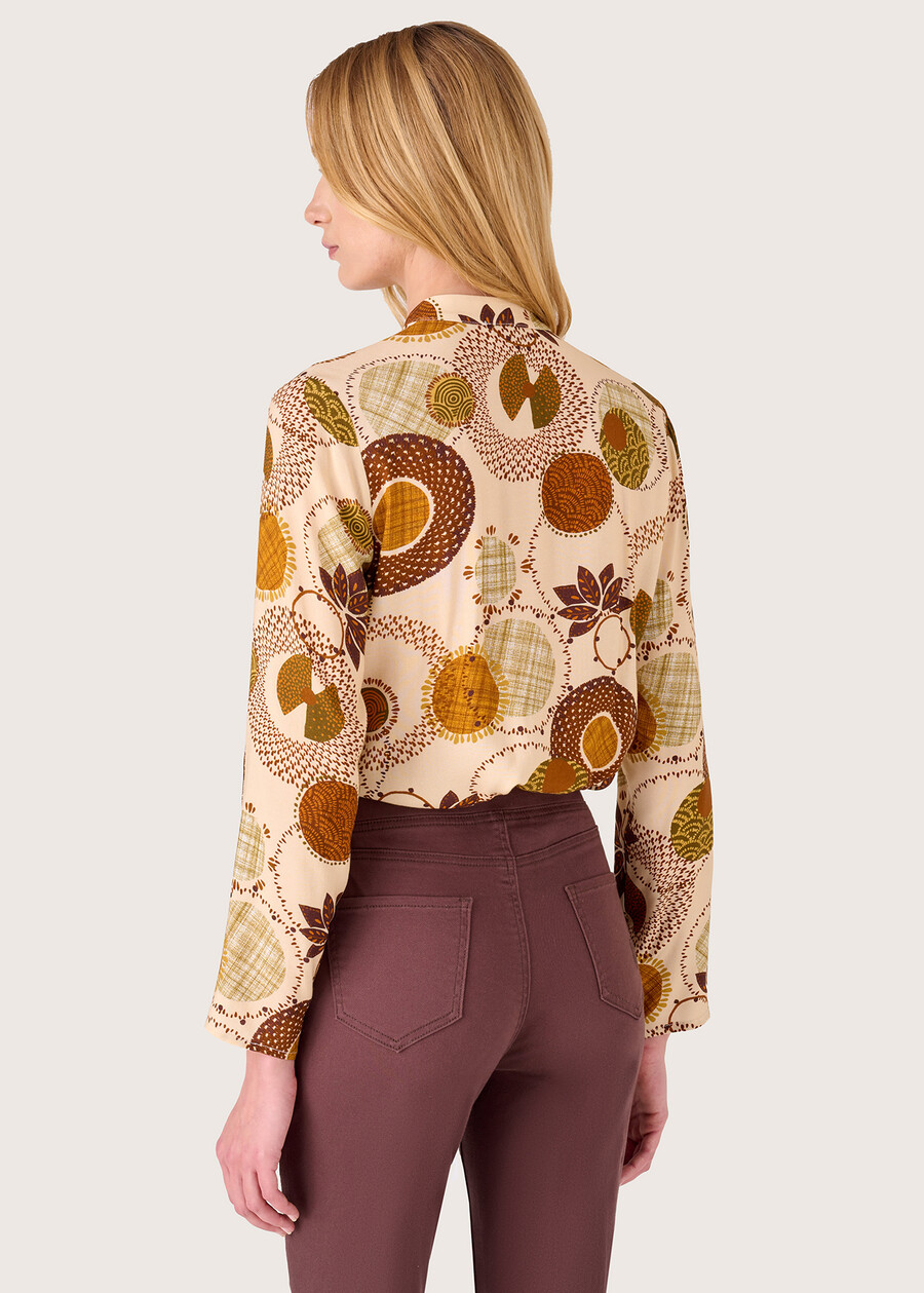 Blusa Susanna 100% viscosa BEIGE Donna , immagine n. 3