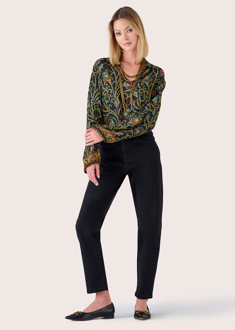 Pantalone Kate in denim di cotone DENIMNERO BLACK Donna , immagine n. 2