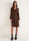 Astrid printed dress Leopardier MARRONE CARAMELLO Woman image number 1